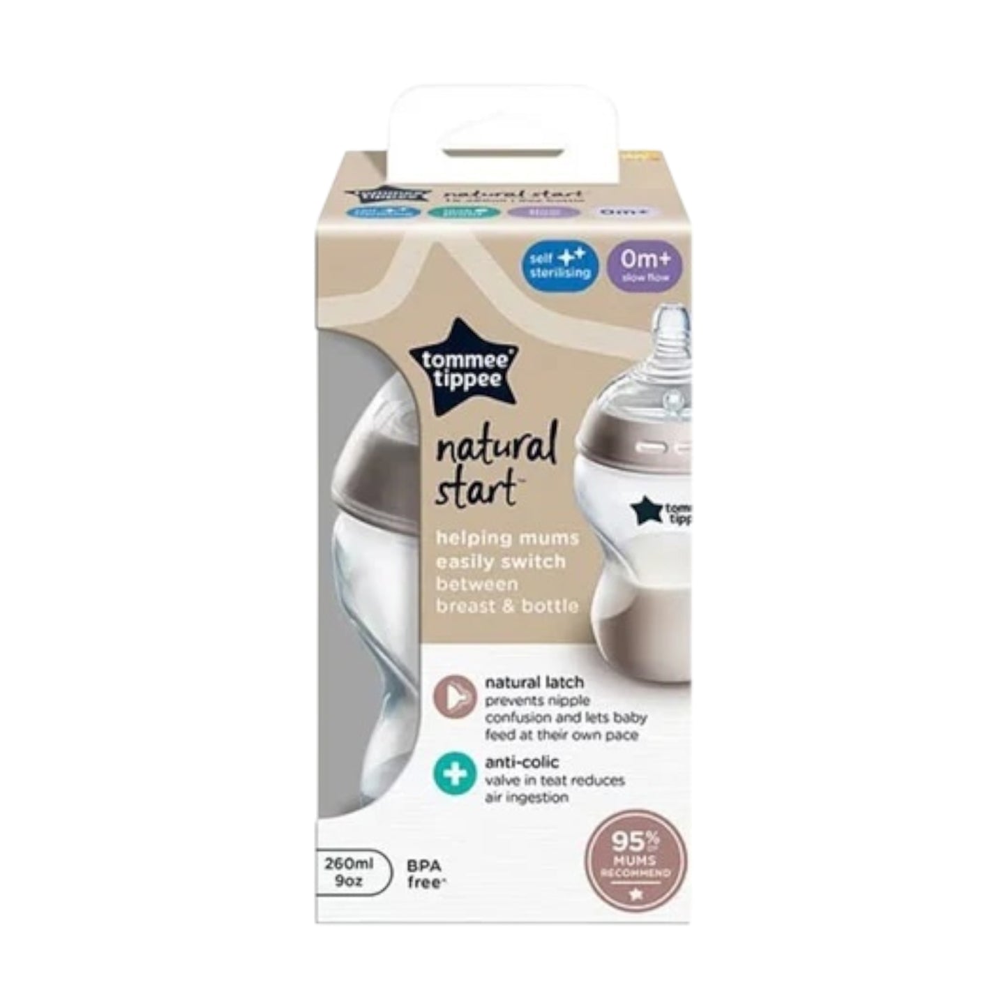 Tommee Tippee Natural Start Baby Bottle 260ml