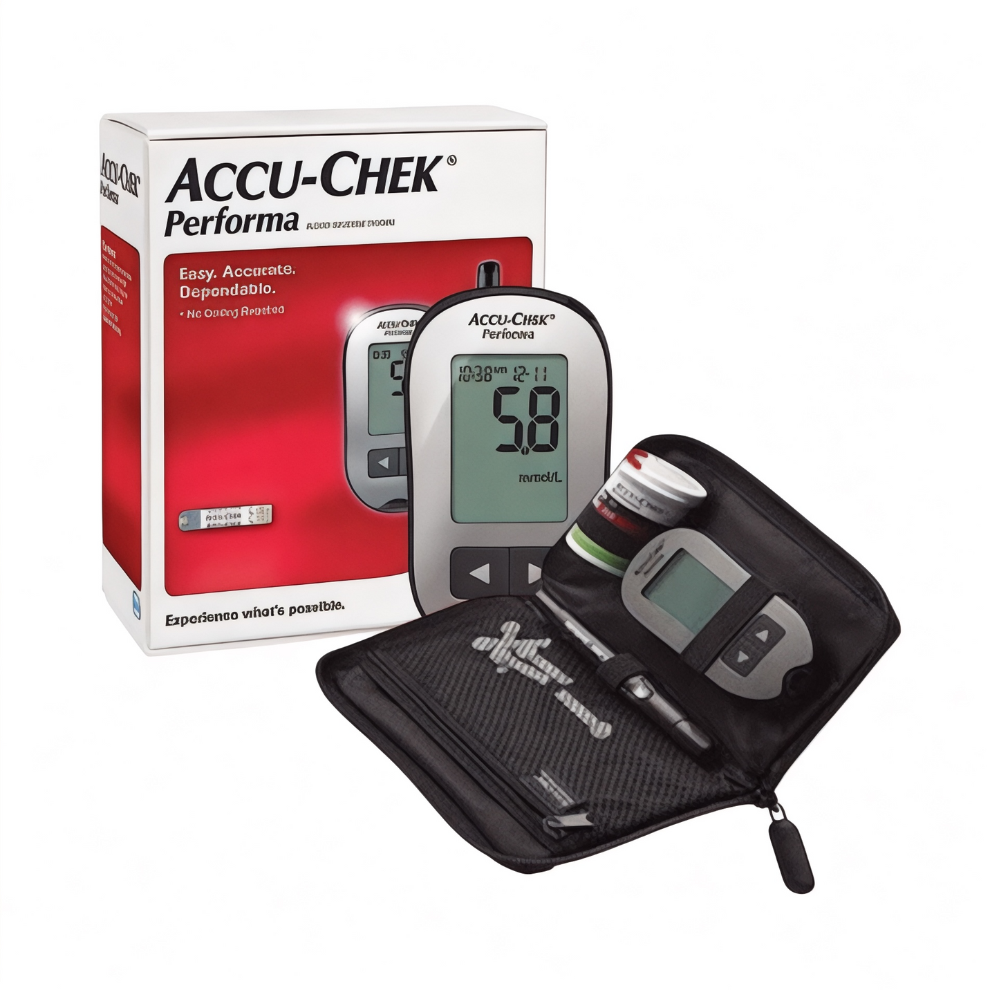 Accu Chek جهاز فحص السكري
Performa Monitor With 10 Strips