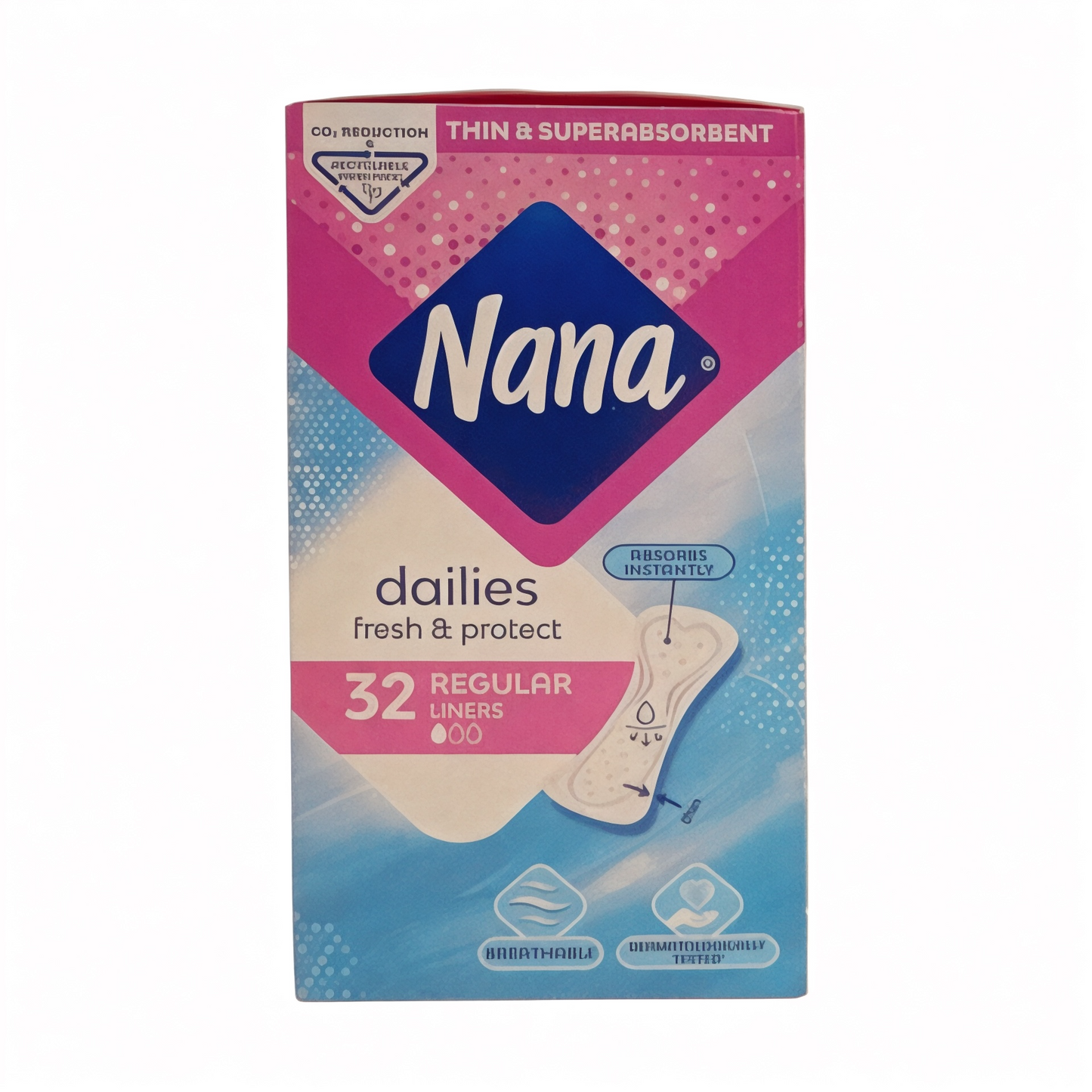 Nana Normal فوط نسائية يومية
Pantyliner 32 Pads