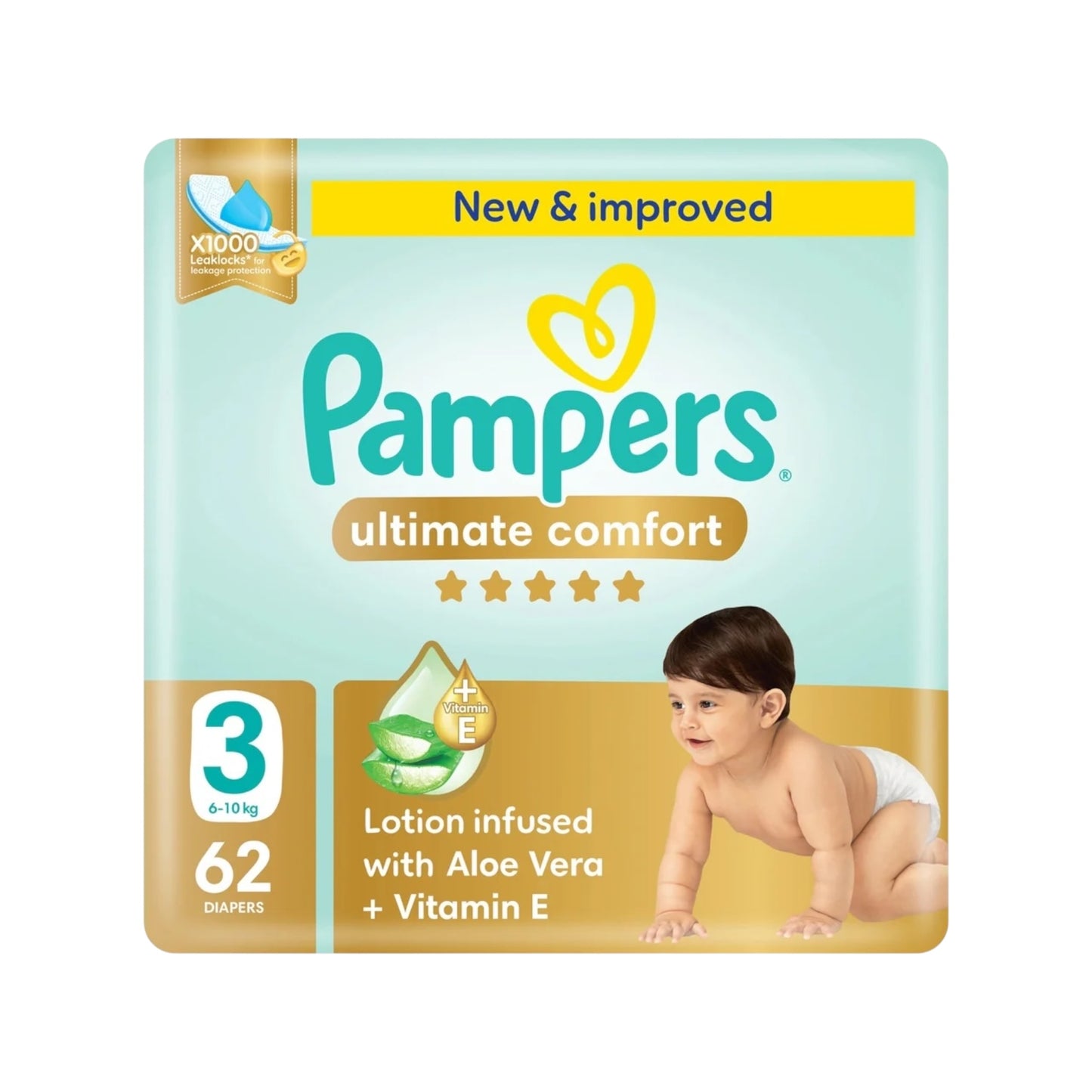 Pampers Ultimate Comfort Size 3 62 Diapers