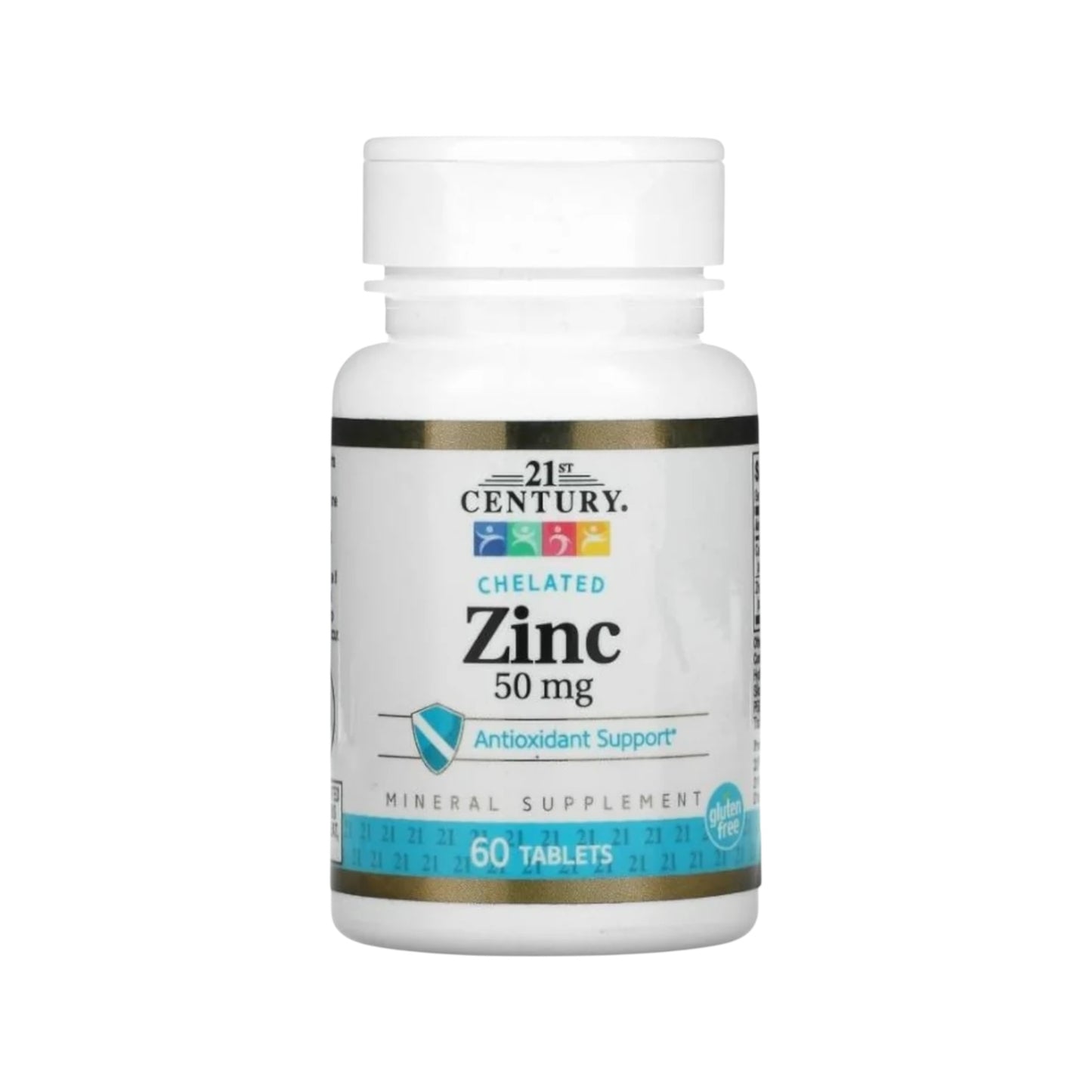 21st Century, Chelated Zinc, 50 mg, 60 Tablets