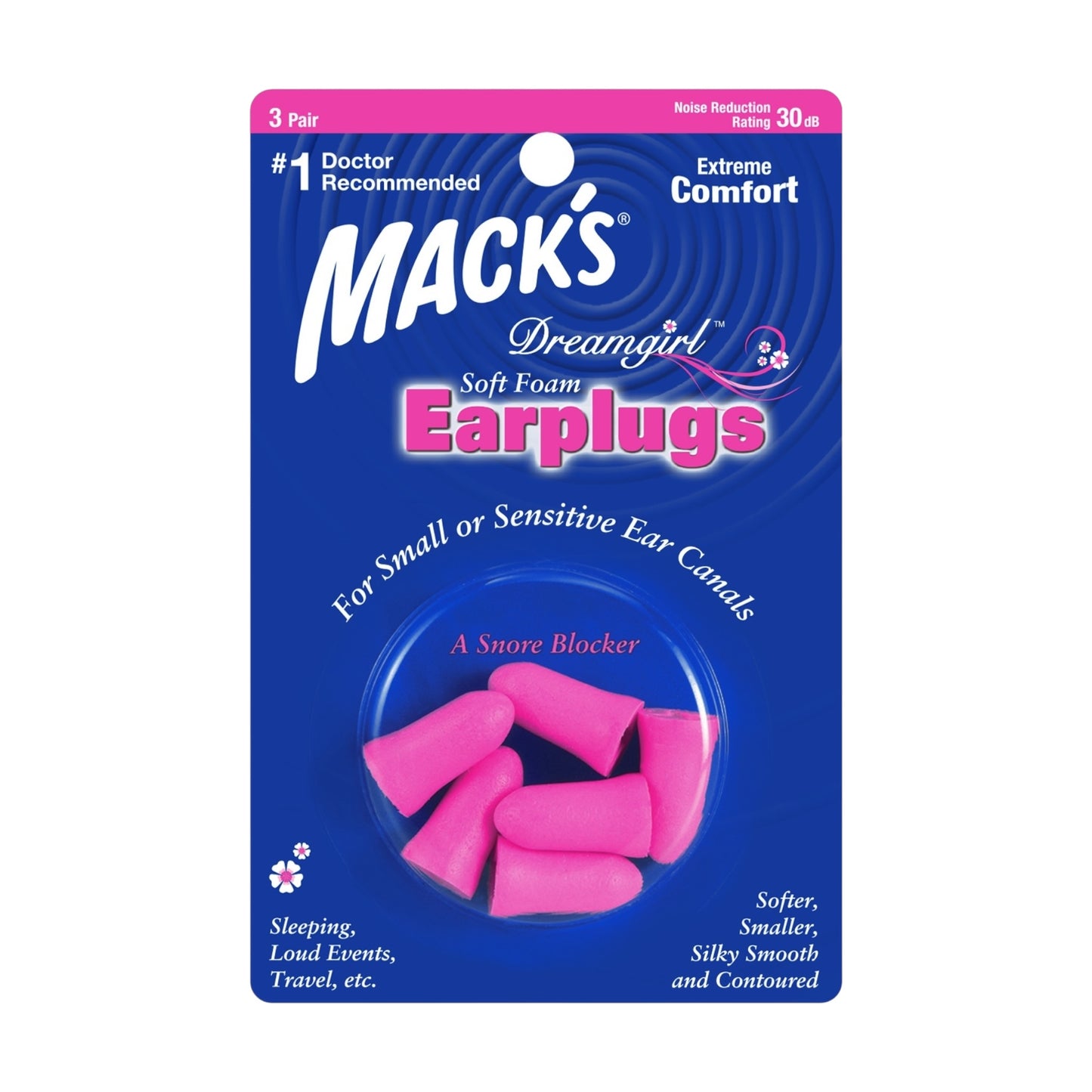 Mack’s Soft Foam Earplugs for Girls 3 Pairs
