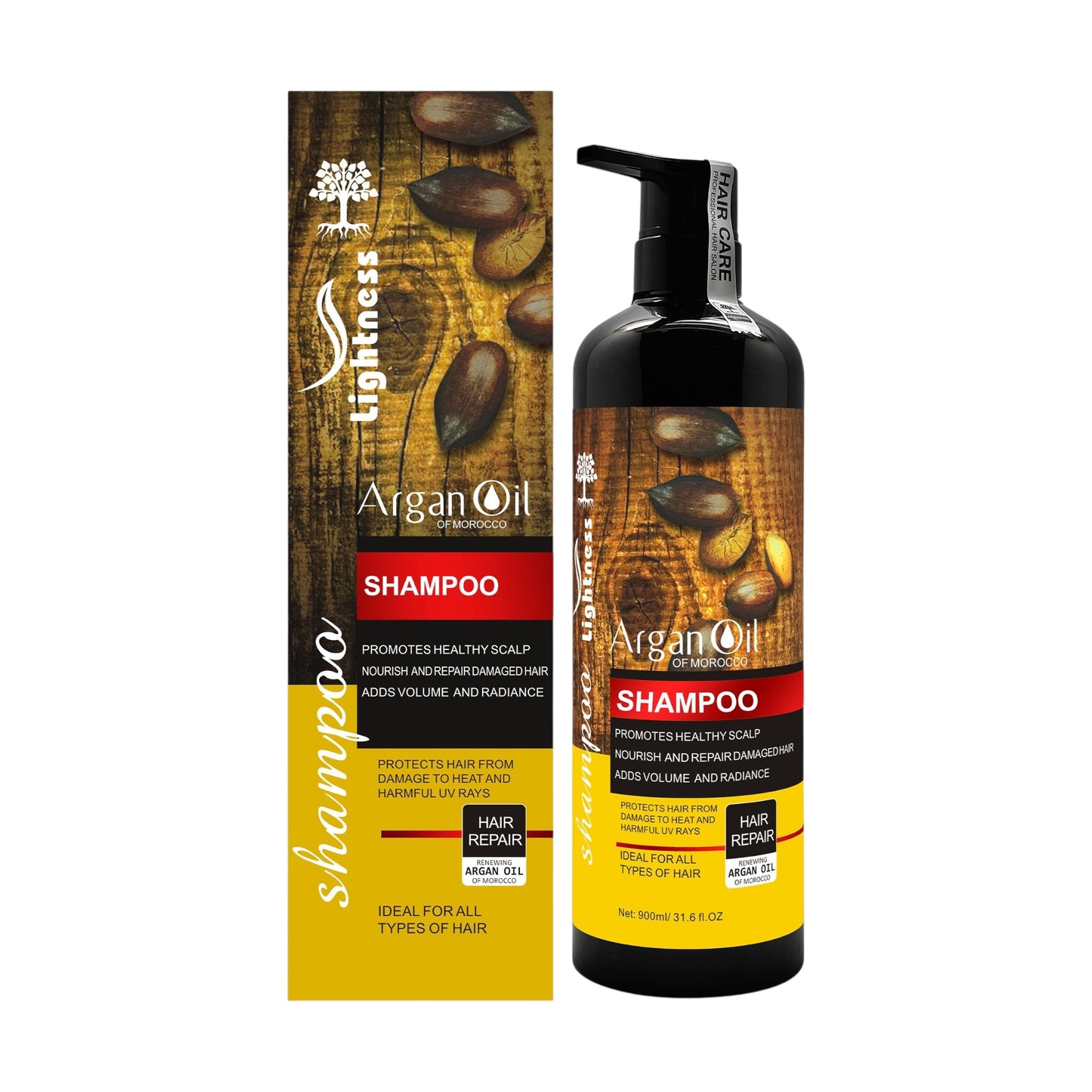 Lightness Argan Oil and شامبو الشعر
Protein Anti Hair Fall Shampoo 900ml