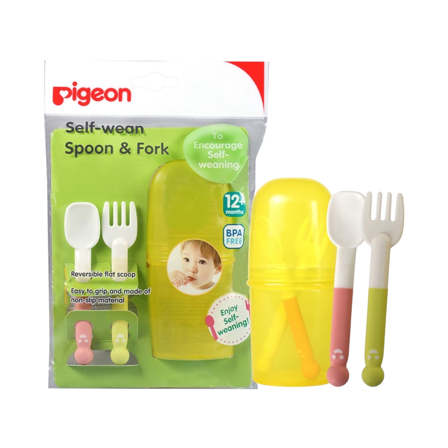 Pigeon Self-Wean Spoon & Fork
