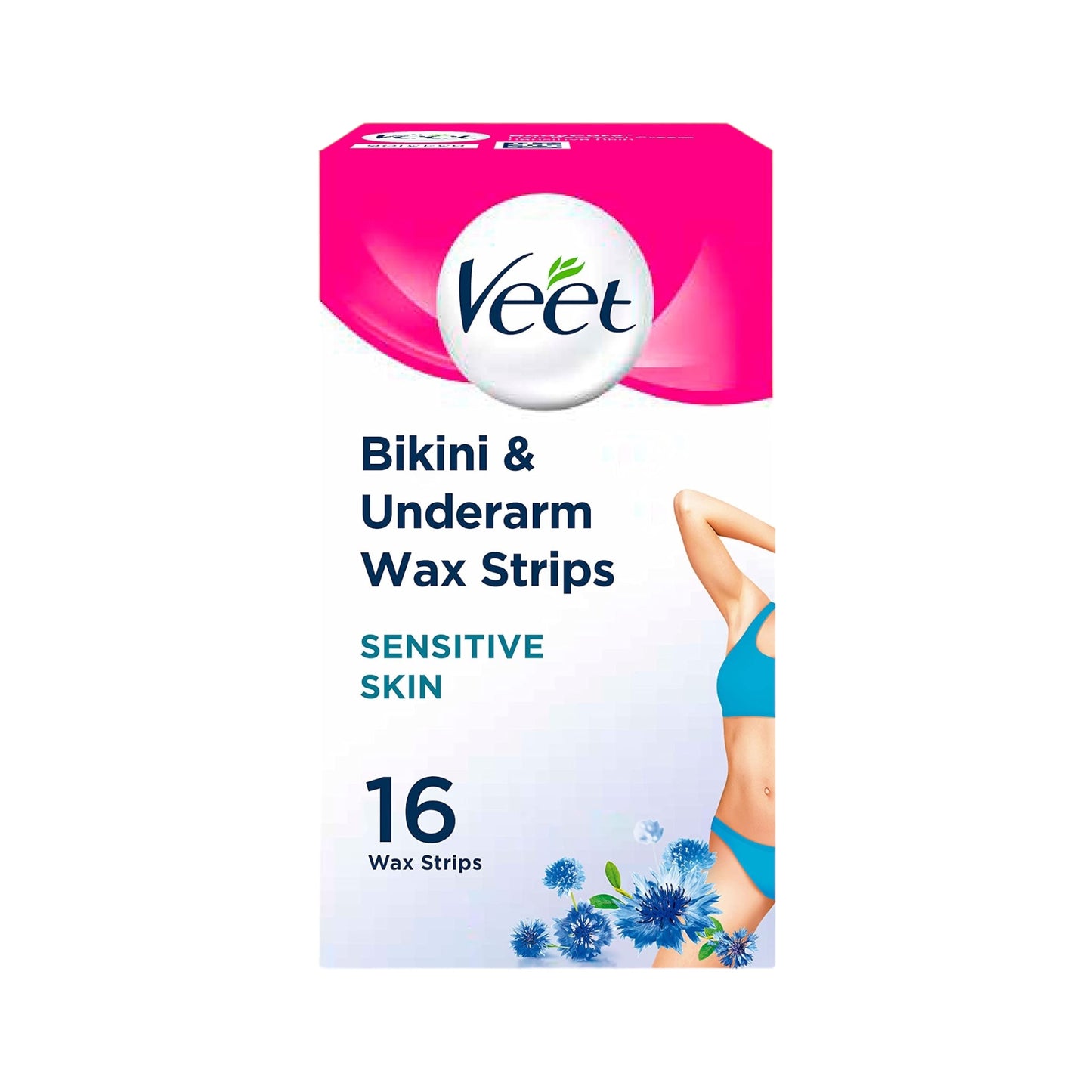 Veet Bikini And Underarm Hair Removing 16 Wax Strip - MELIA-PHARMACY