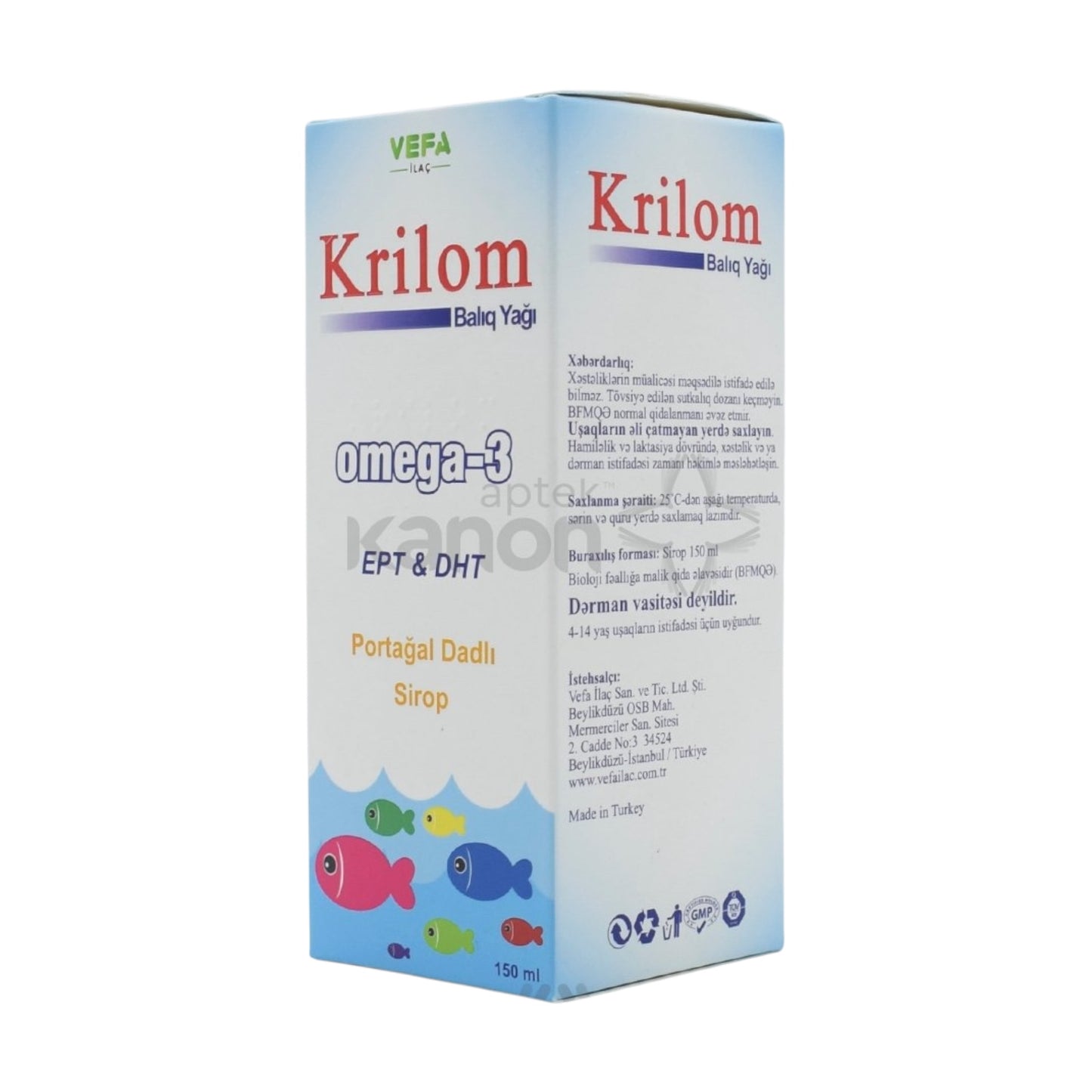 Krilom Omega 3 Syrup 150 ml