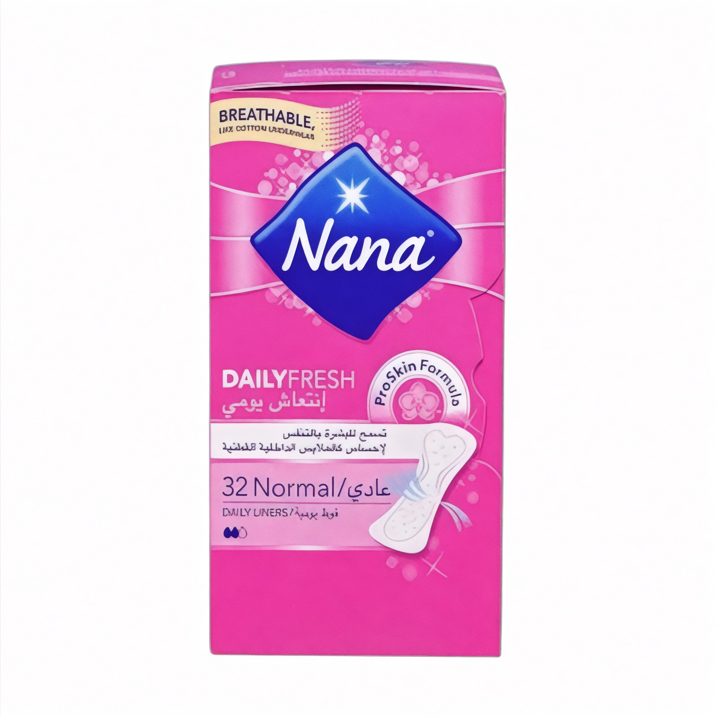 Nana Normal فوط نسائية يومية
Pantyliner 32 Pads