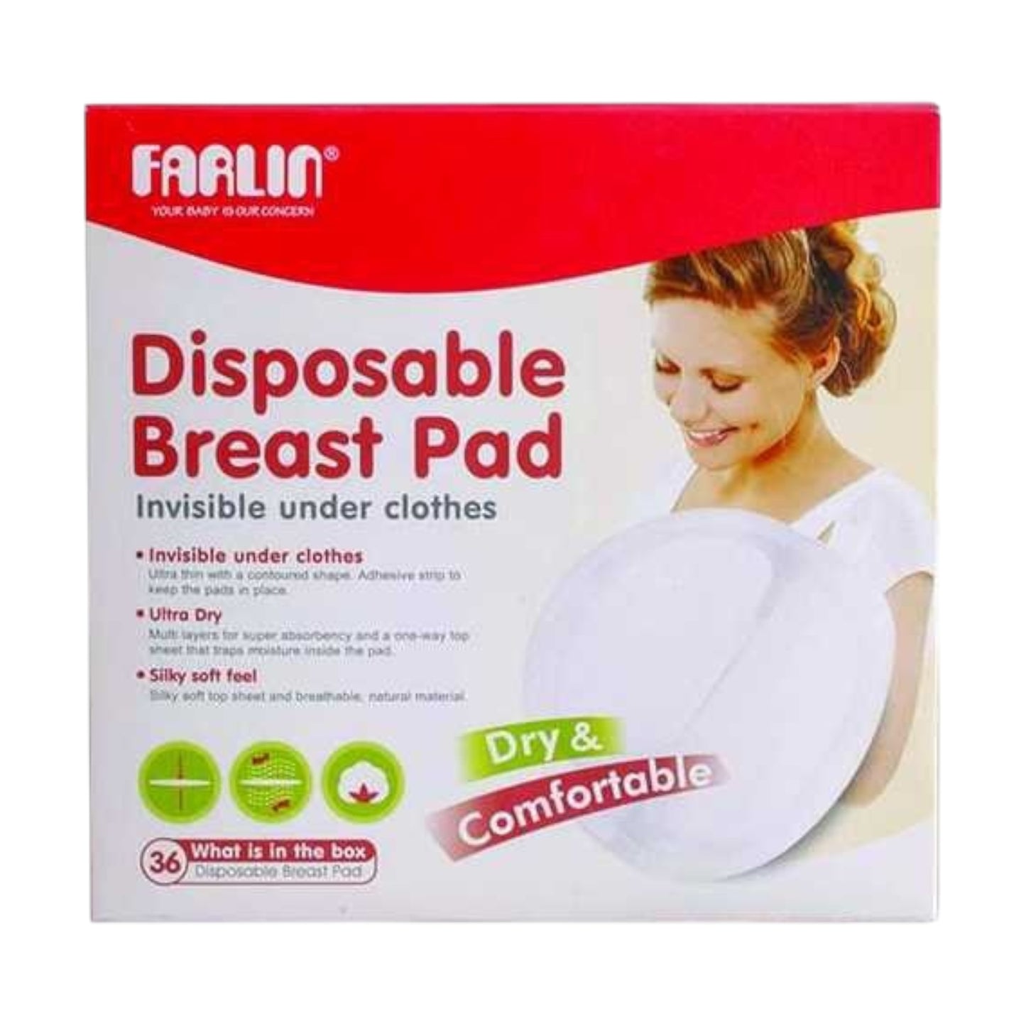 Farlin Winged Breast Pads 36 Pads