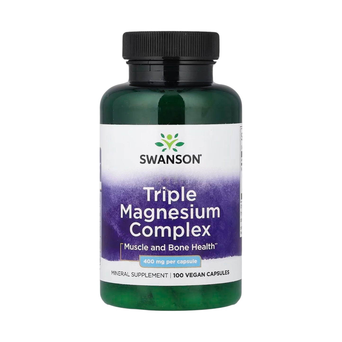 Swanson, Triple Magnesium Complex, 400 mg, 100 Vegan Capsules