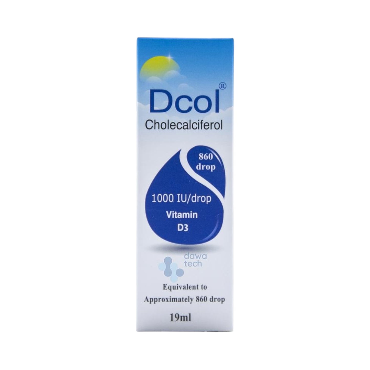 Dcol Vitamin D31000 IU فيتامين دال
19ml Drops