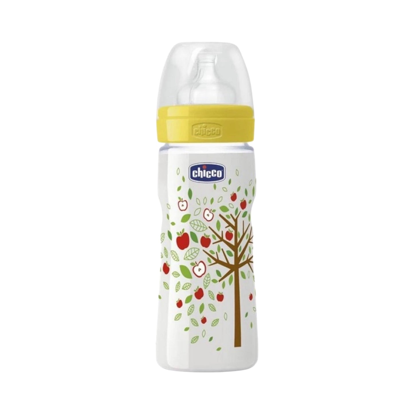 Chicco Well-Being Bottle Fast Flow Silicone Nipple 330ml Yellow