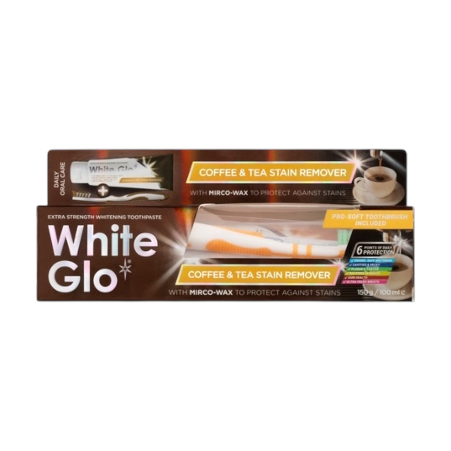 White Glo Tea and Coffee Stain Remover Toothpaste 150g