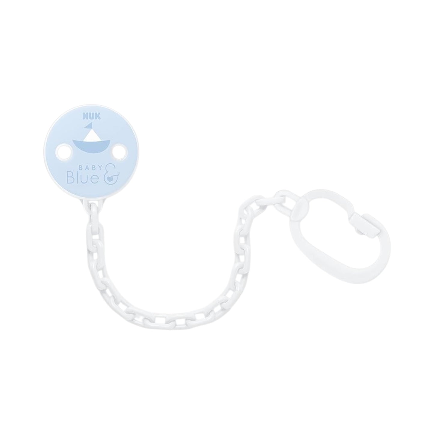 Nuk Pacifier Clip 0m+-Blue تعليقة