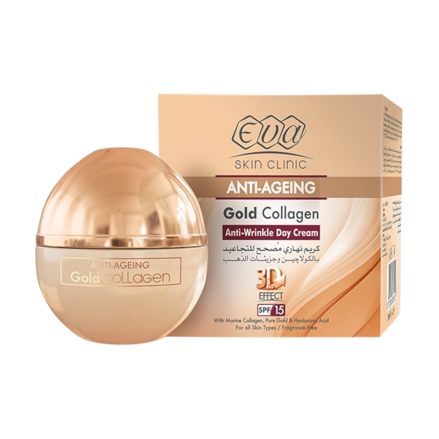 Eva Skin Gold Collagen 3D Effect Anti-Wrinkle Cream 50MI