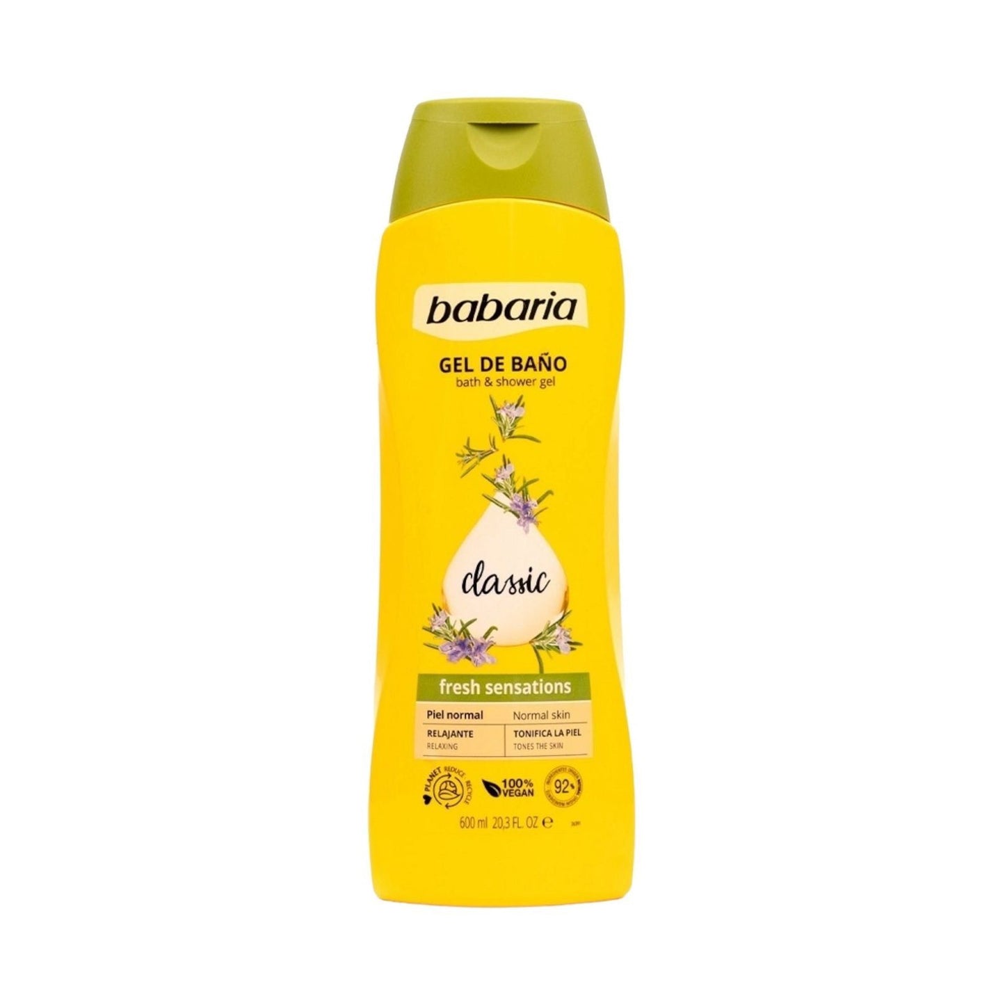 Babaria Classic Bath And Shower Gel 600ml - MELIA PHARMACY - MELIA PHARMACY