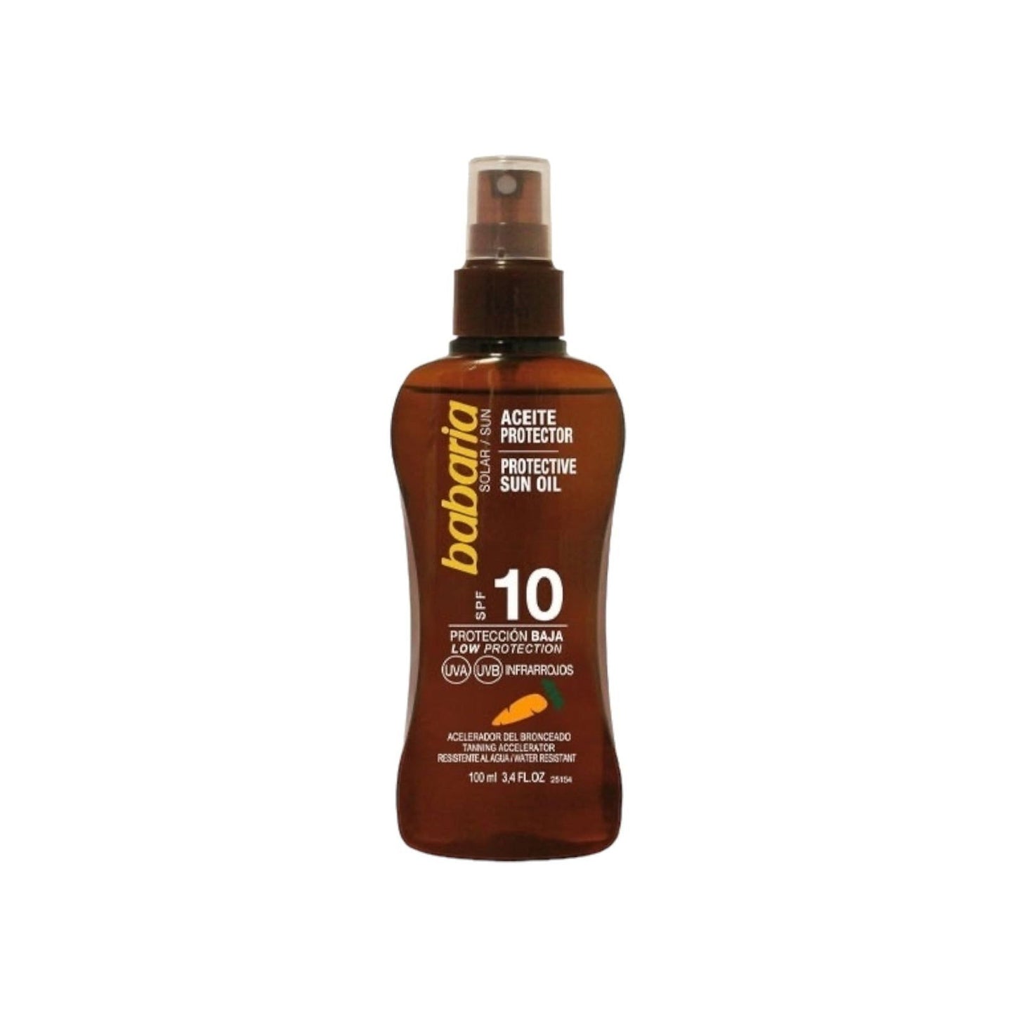 Babaria Tan Oil Zan Spf 10 100ml - MELIA PHARMACY - MELIA PHARMACY