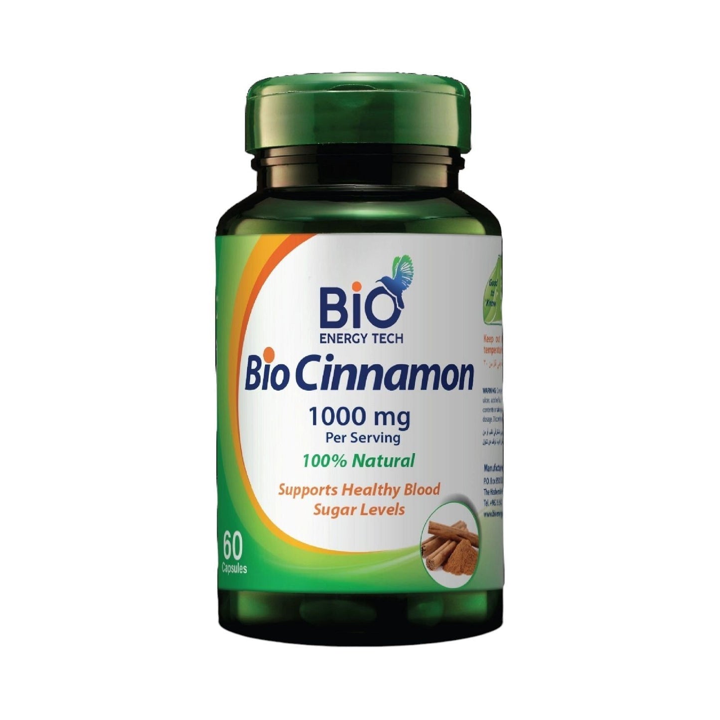 Bio Energy Tech Cinnamon 500Mg 60 Capsule - MELIA PHARMACY - MELIA PHARMACY
