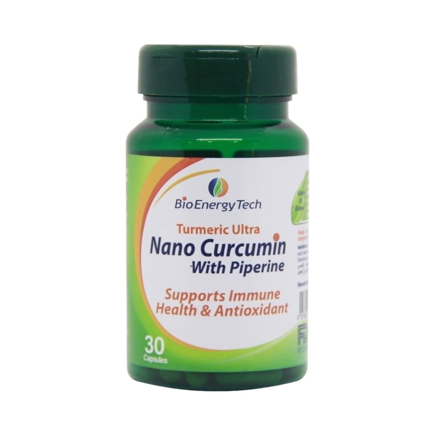 Bio Energy Tech Nano Curcumin 30Capsule - MELIA PHARMACY - MELIA PHARMACY