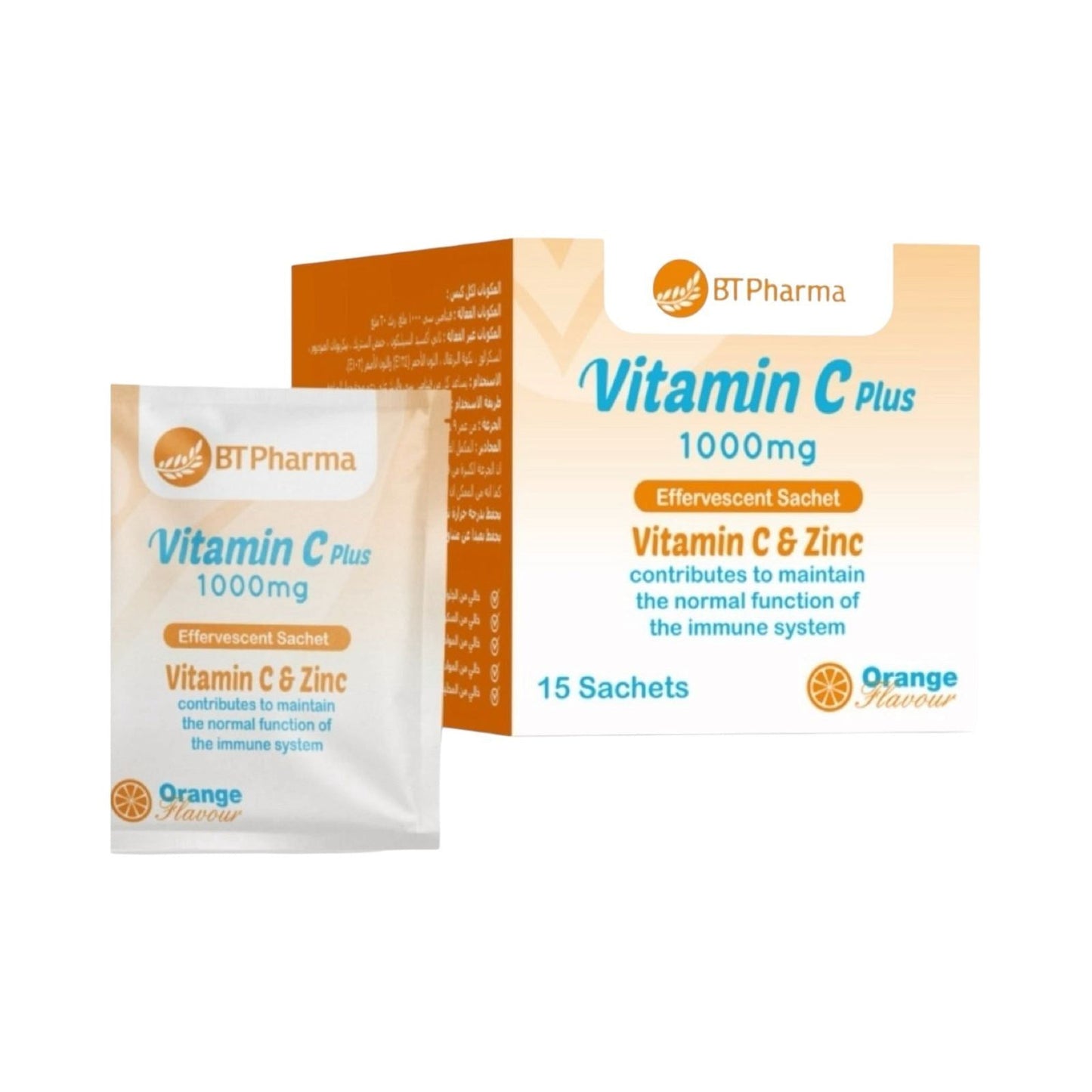 Bt Pharma Vitamin C Plus 1000Mg & Zinc 15 Sach - MELIA PHARMACY - MELIA PHARMACY