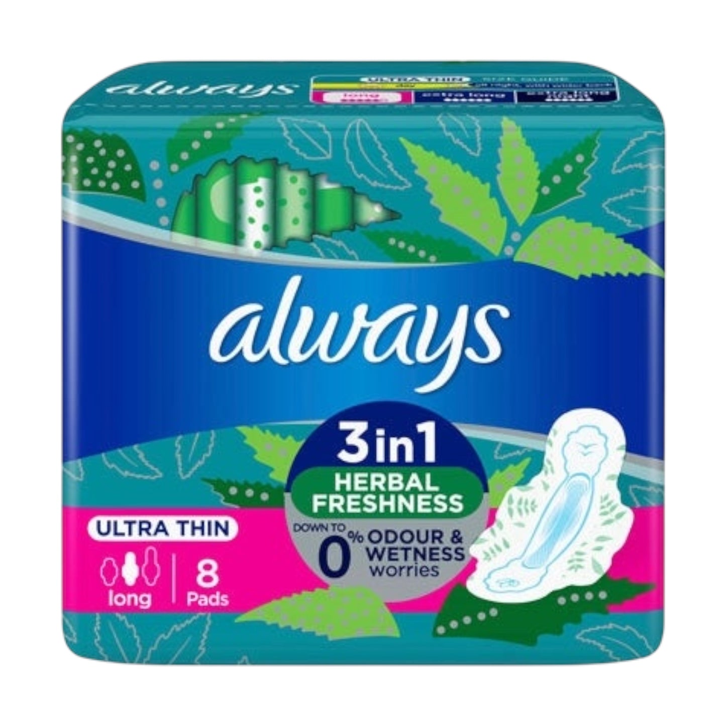 Always Thin Long 8 Pads
