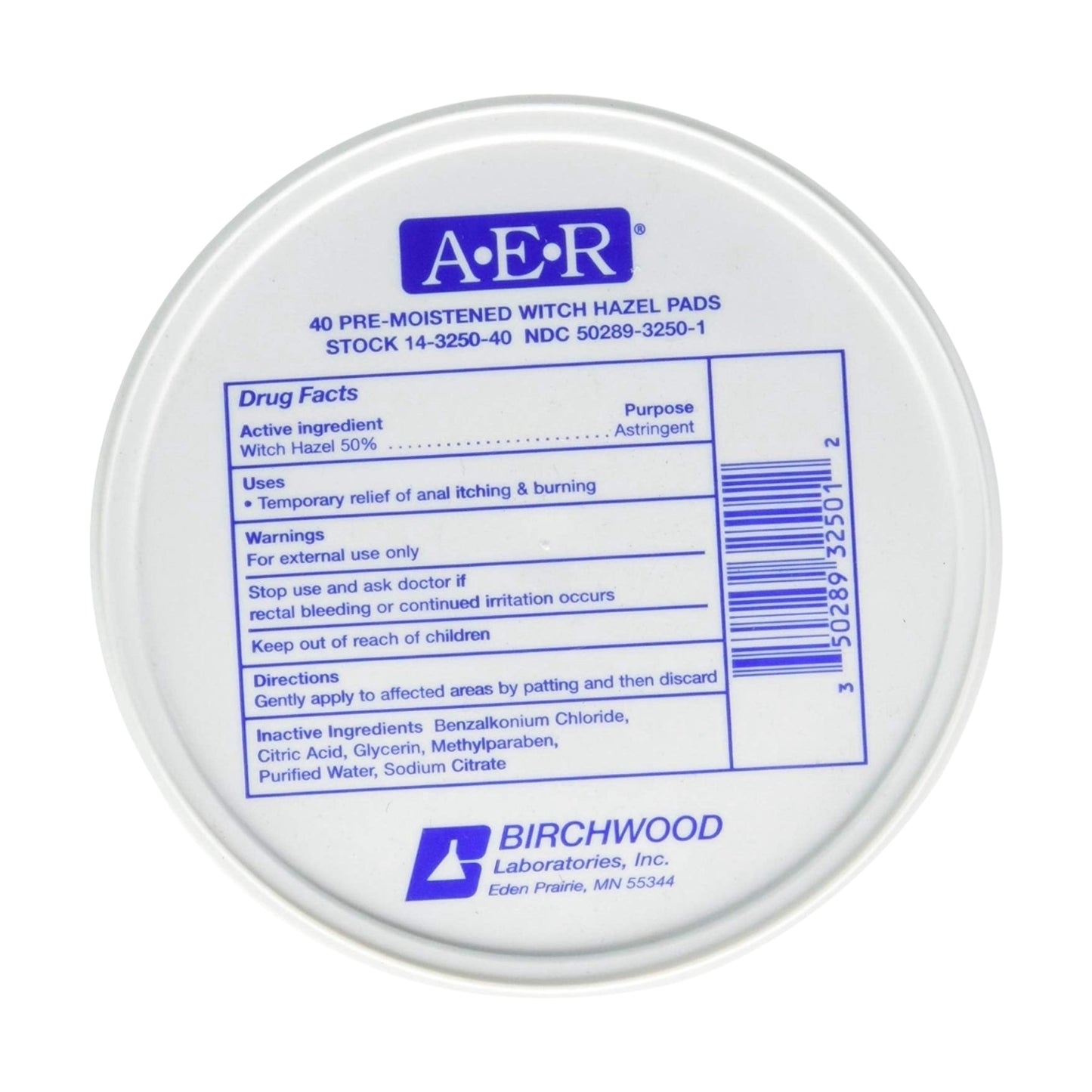 AER® Natural Therapeutic Witch Hazel Pads