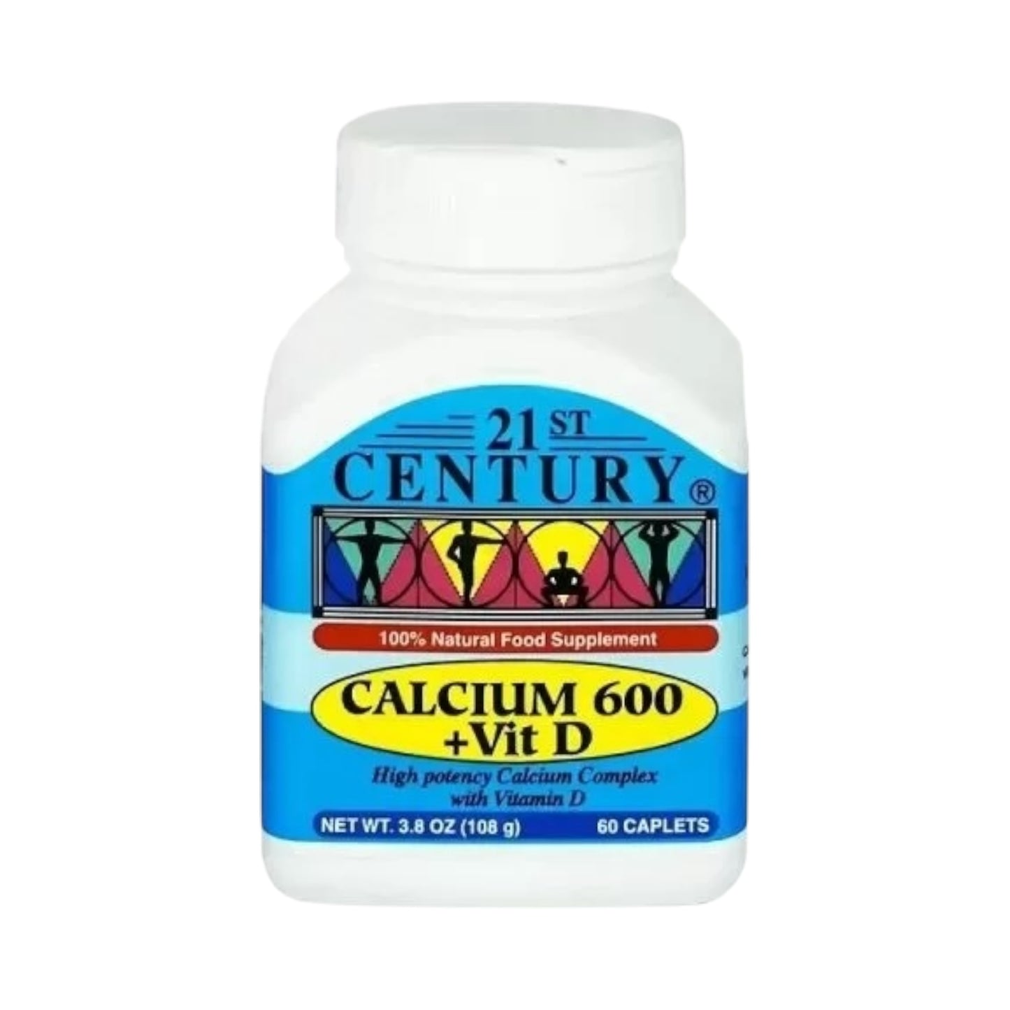 21st Century Calcium 600 + D 60 Tablets