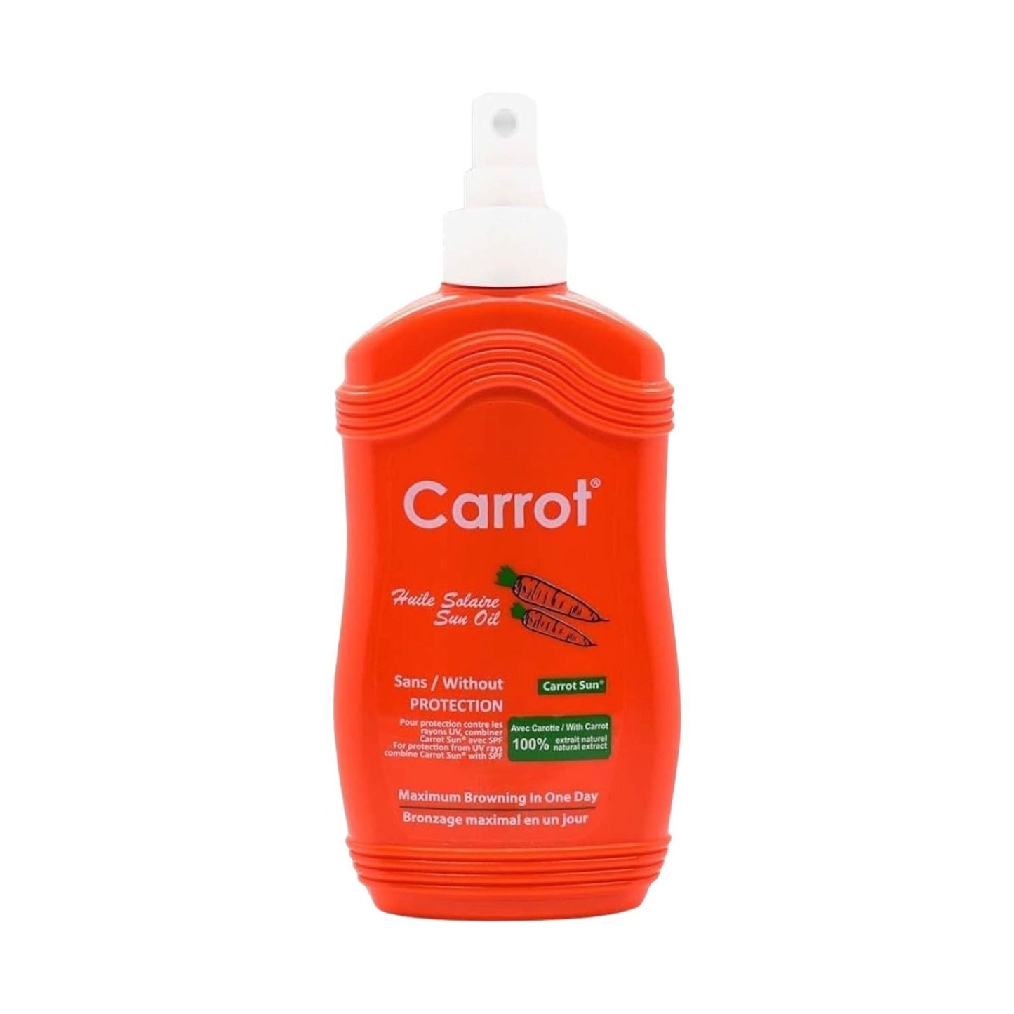 Carrot Sun Tanning Oil 200ML - MELIA PHARMACY - MELIA PHARMACY
