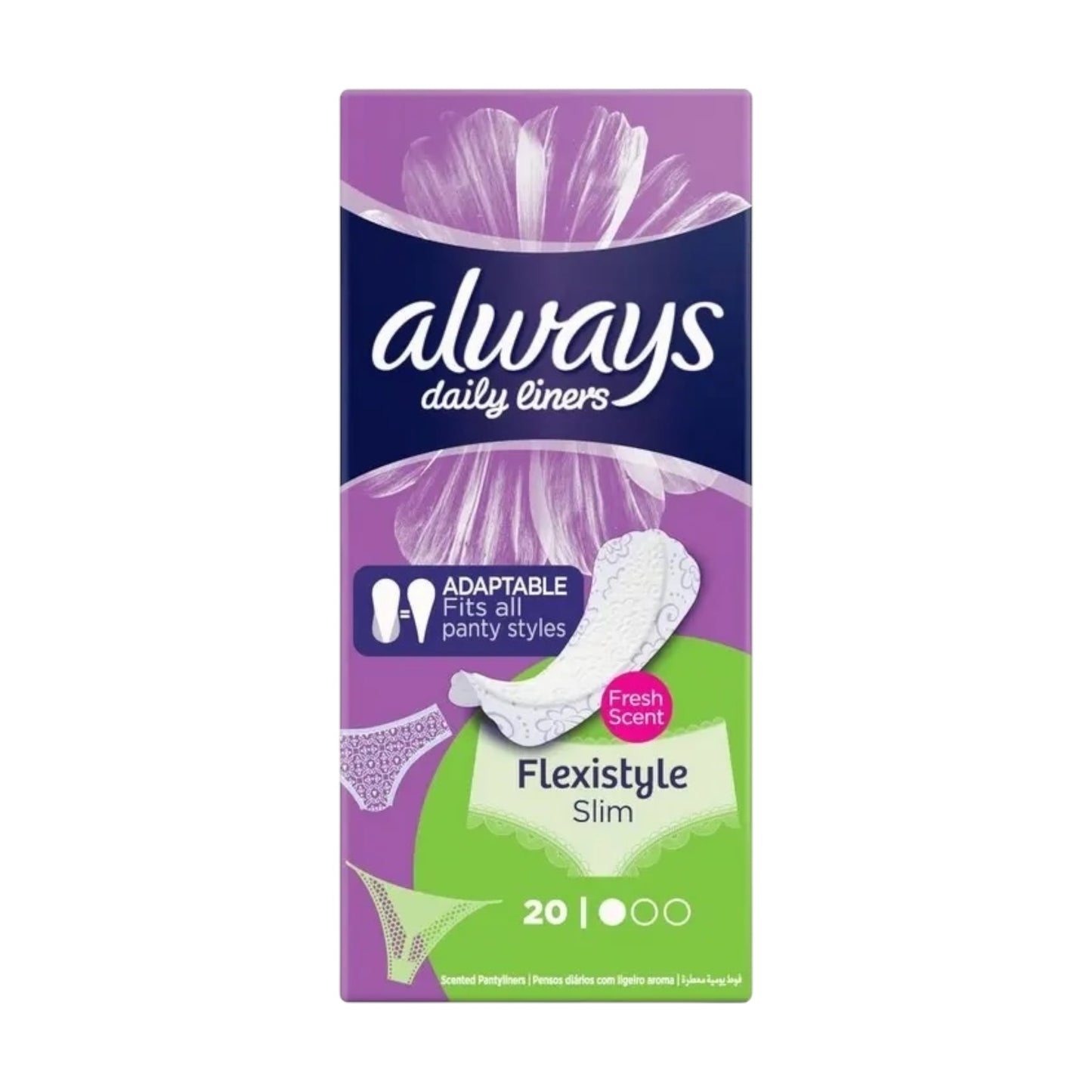 Always Fresh & فوط نسائية يومية
Protect Normal Pantyliner 20 Pads