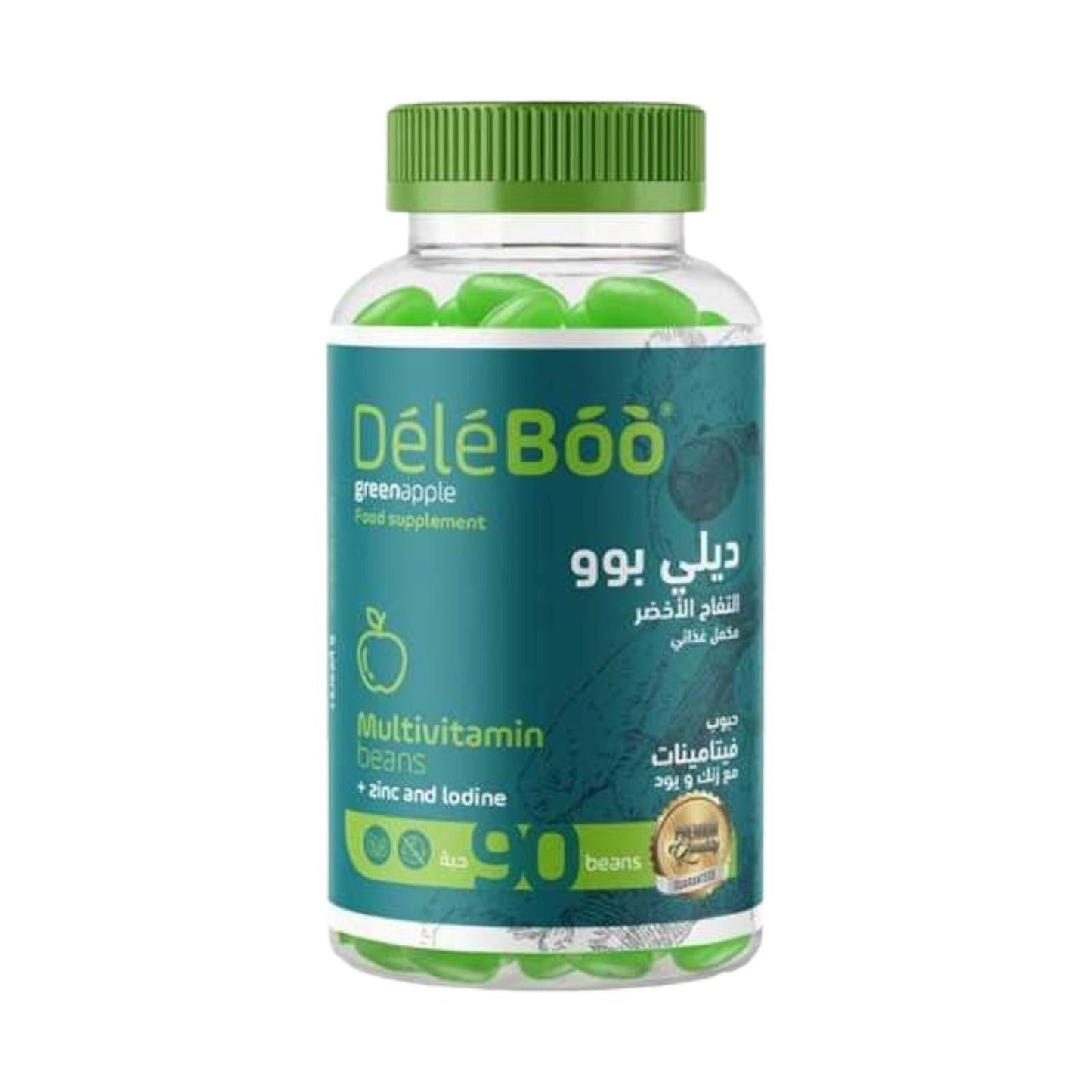 Deleboo Apple Multivitamin, Zinc And Iodine 90 Beans - MELIA PHARMACY - MELIA PHARMACY