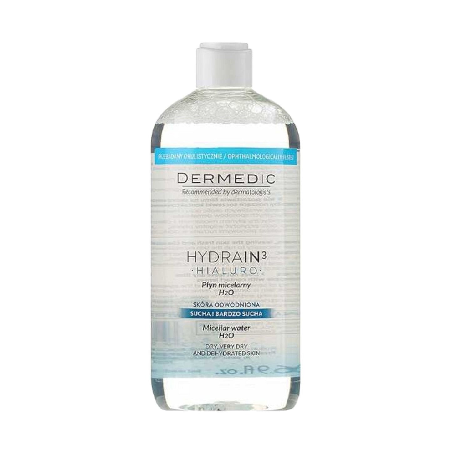 Dermedic Hydrain3 Micellar Water 500Ml - MELIA PHARMACY - MELIA PHARMACY
