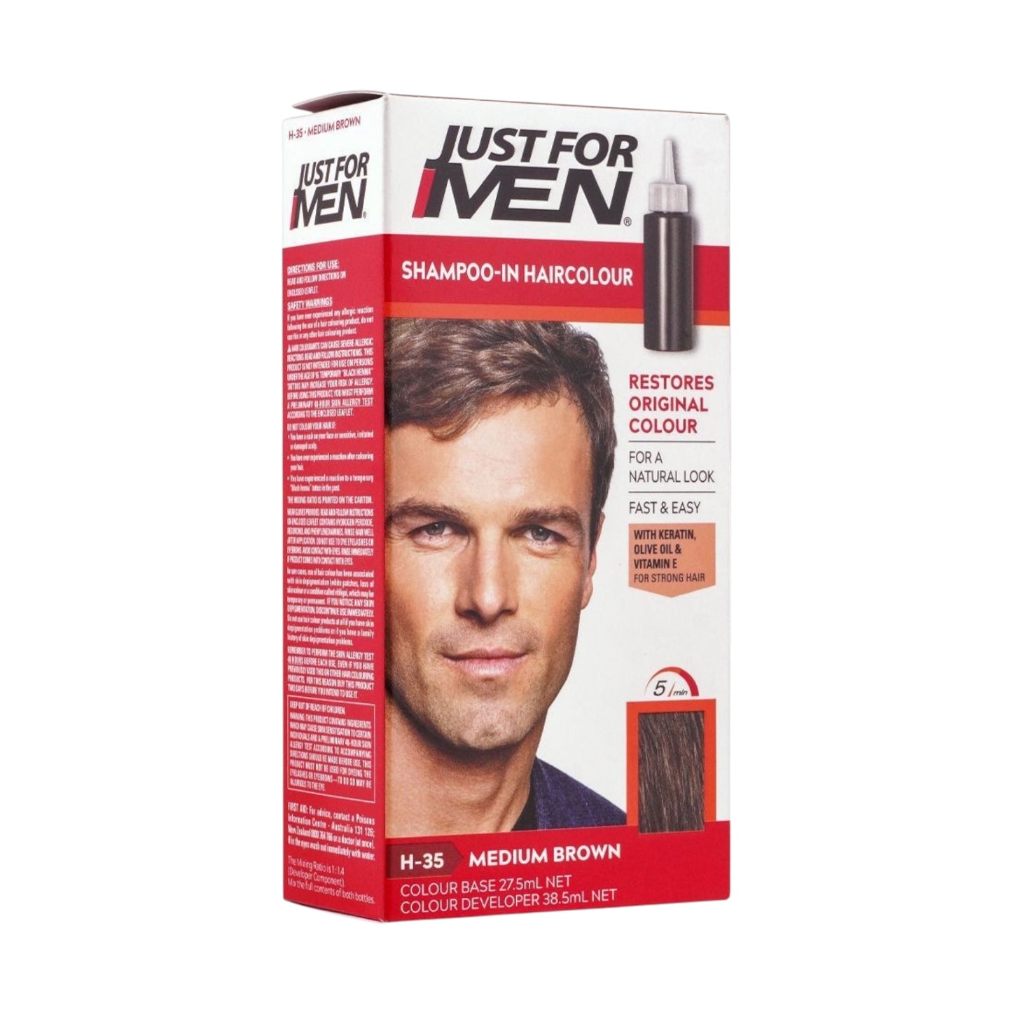 Just For Men Shampoo صبغة الشعر
In Haircolour Darkest Brown-H50