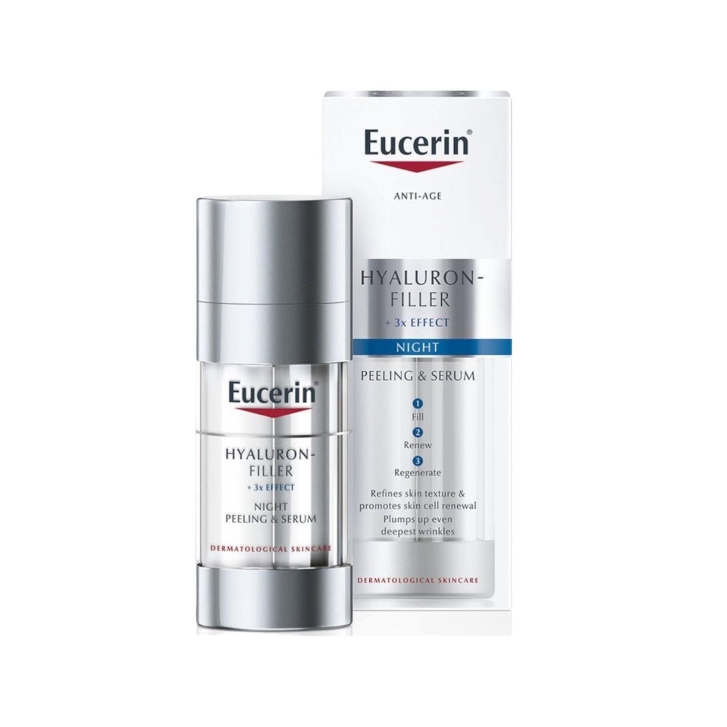 Eucerin Hyaluron Filler Night Peeling & Serum 30ml - MELIA PHARMACY - MELIA PHARMACY