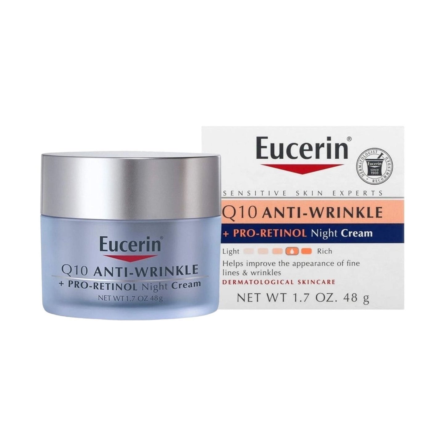 Eucerin, Q10 Anti-Wrinkle Face Cream, 1.7 oz (48 g) - MELIA PHARMACY - MELIA PHARMACY