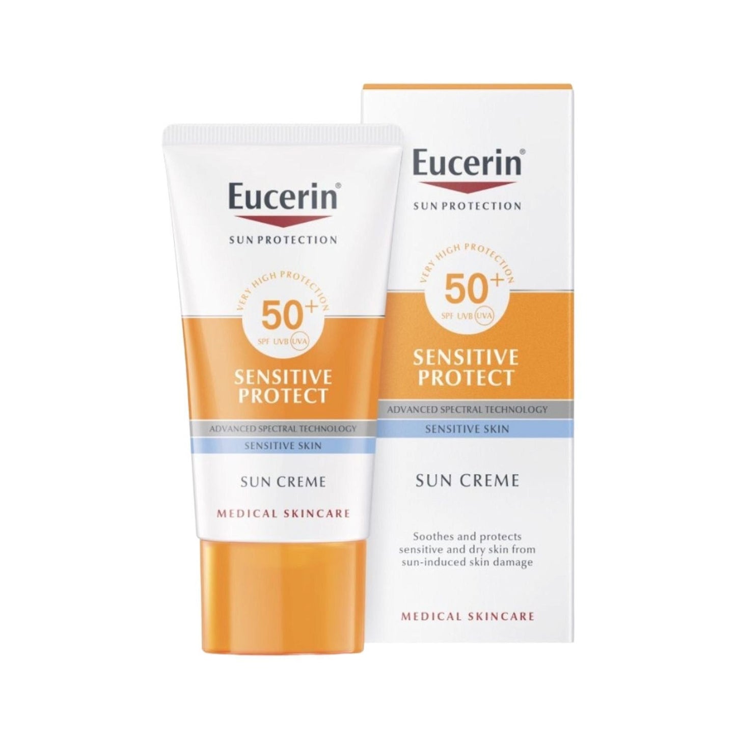 Eucerin Sensitive Protect Sun Cream Spf50+ 50ml - MELIA PHARMACY - MELIA PHARMACY