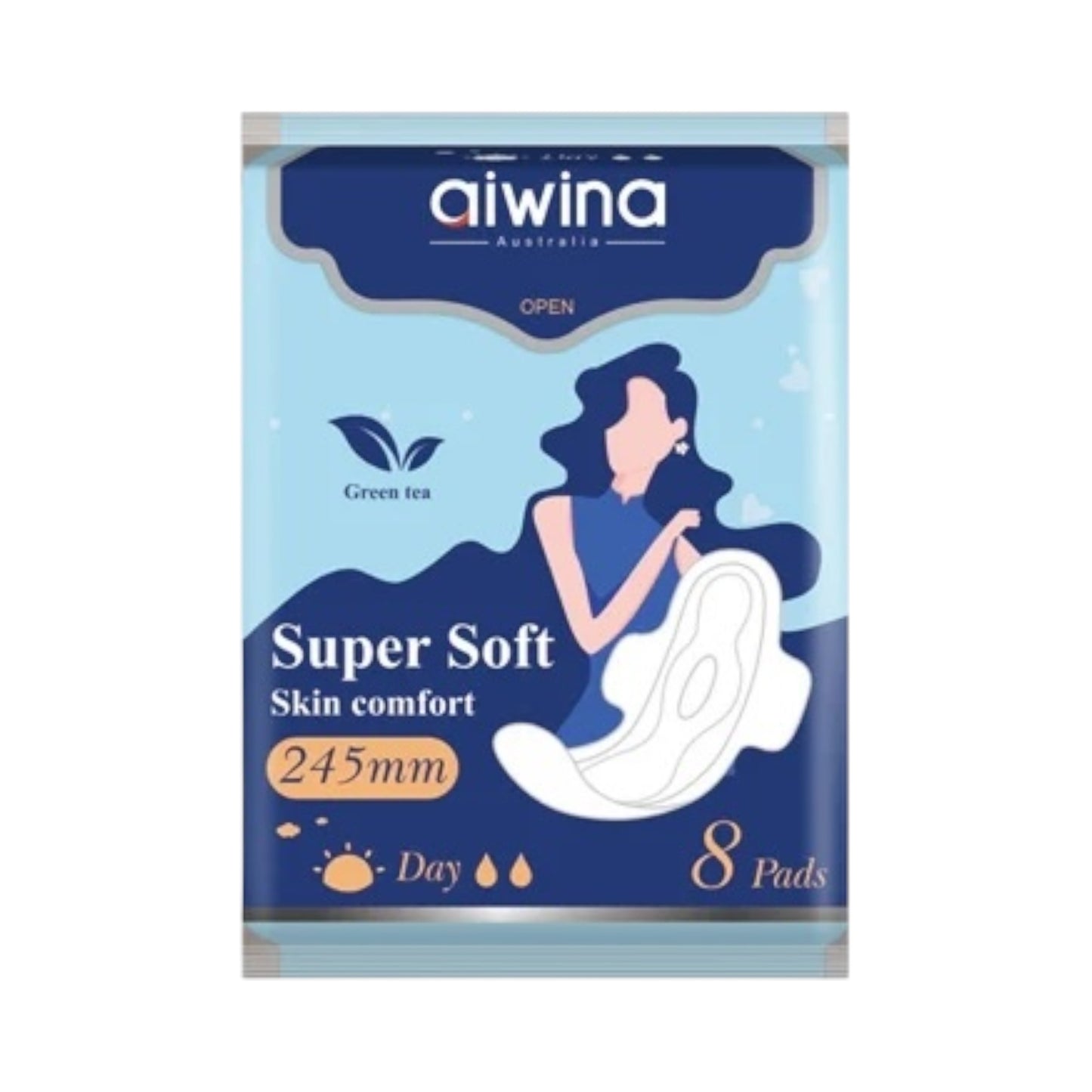 Aiwina Pads Super Soft Skin S (8 Pcs) 245mm