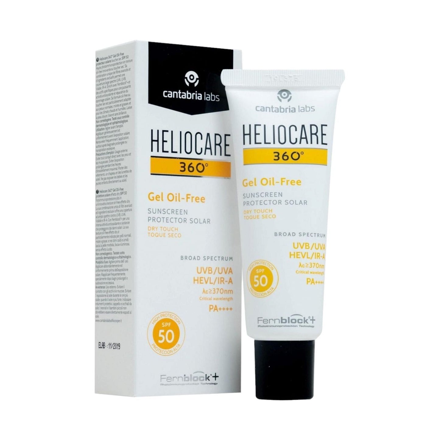 Heliocare 360 Gel Oil Free Spf 50+ Sunblock 50ml - MELIA PHARMACY - MELIA PHARMACY