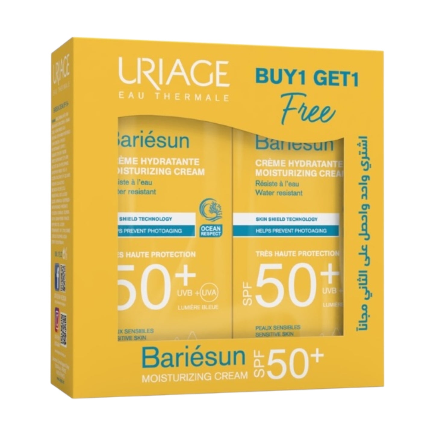 Uriage Bariesun Moisturizing Cream Spf50+ 50ml (2 Packs)