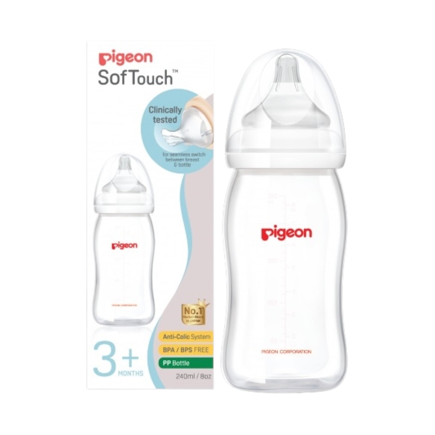 Pigeon Bottle Peristaltic Plus 240ml