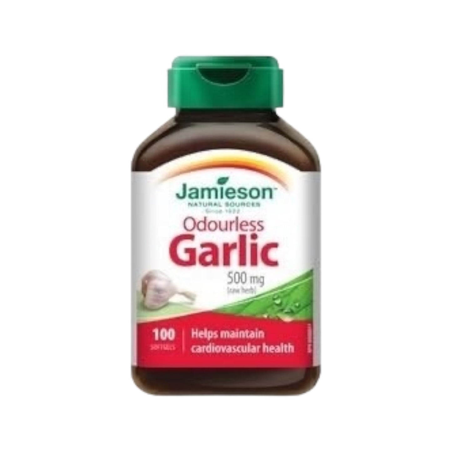 Jamieson Odourless Garlic, 100 Capsule - MELIA PHARMACY - MELIA PHARMACY