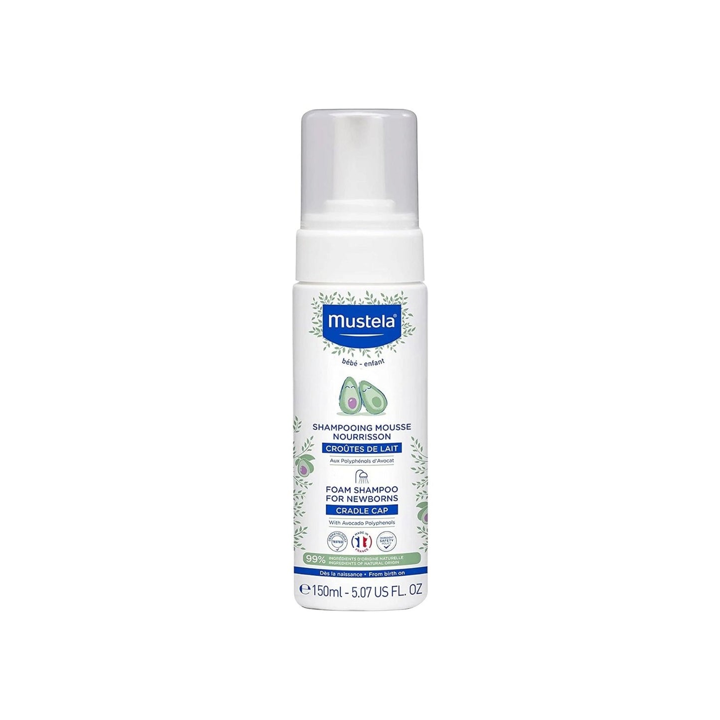 Mustela Baby Foam Shampoo Newborns Cradle Cap 150ml - MELIA PHARMACY - MELIA PHARMACY