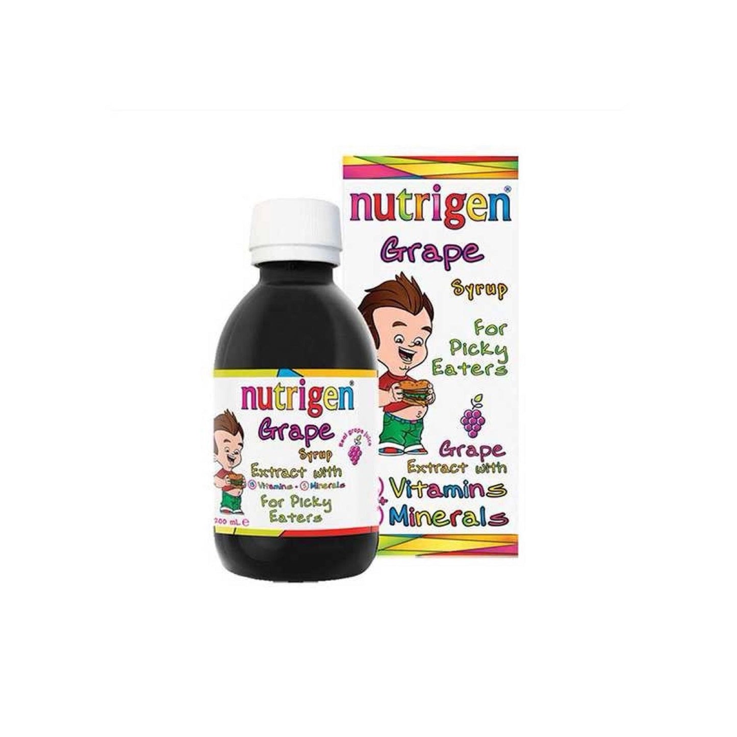 Nutrigen Grape Kid Syrup 200Ml - MELIA PHARMACY - MELIA PHARMACY