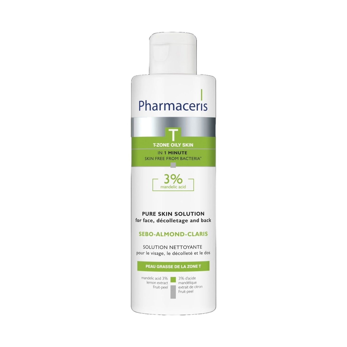 Pharmaceris T Sebo-Almond-Claris Bacteriostatic Solution For The Face & Back 190Ml - MELIA PHARMACY - MELIA PHARMACY