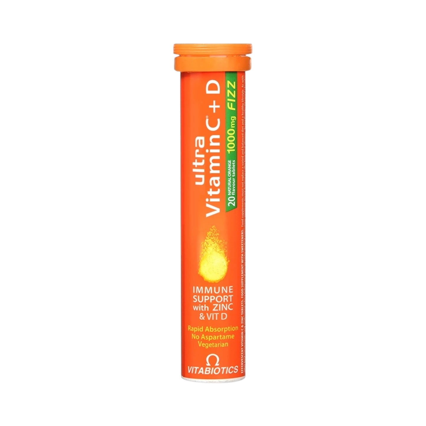 Vitabiotics Ultra Vitamin C With Zinc 1000 mg 20 Effervescent