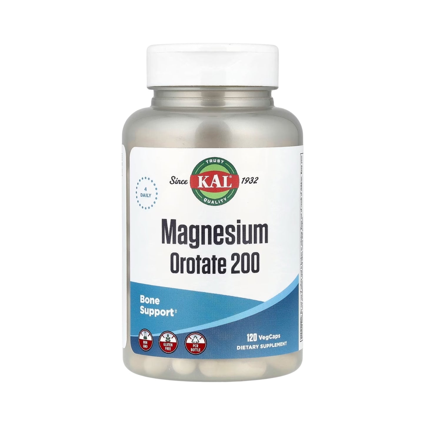 KAL, Magnesium Orotate 200,120 Vegcaps