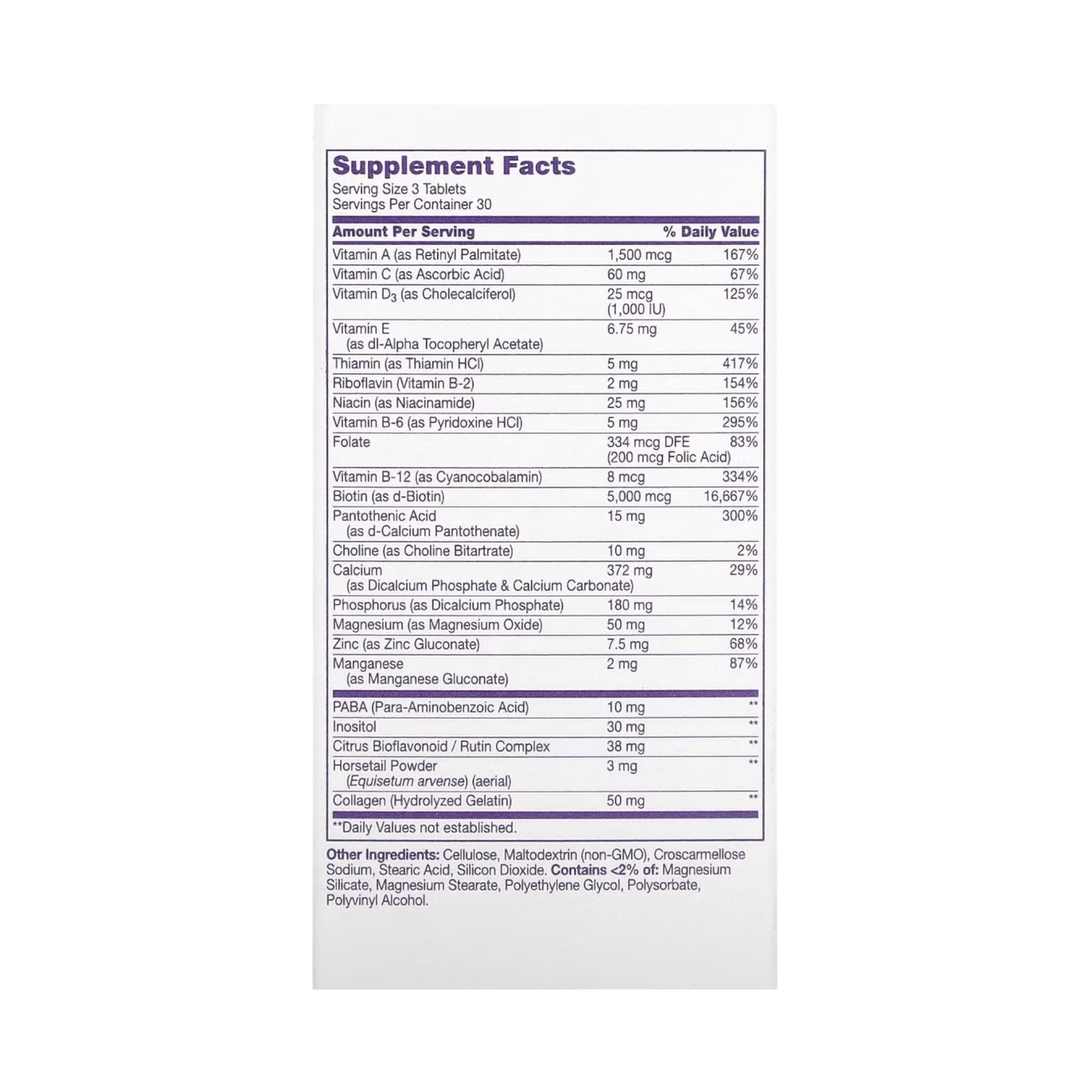 21st Century Extra Strength Hair, Skin & Nails,90 Tablets