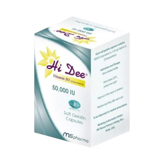 Hi Dee Vitamin D3 50,000 IU 8 Capsules