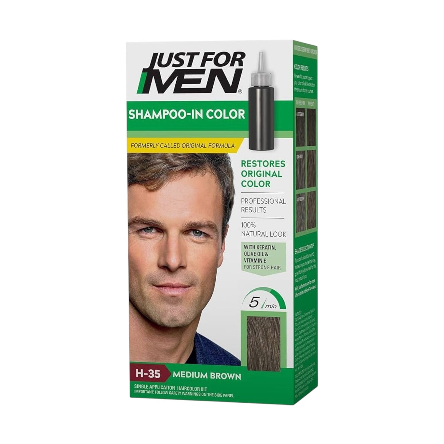 Just For Men Shampoo صبغة الشعر
In Haircolour Darkest Brown-H50