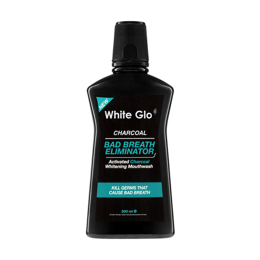 White Glo Bad Breath Eliminator, Mouthwash + Toothpaste + Toothbrush