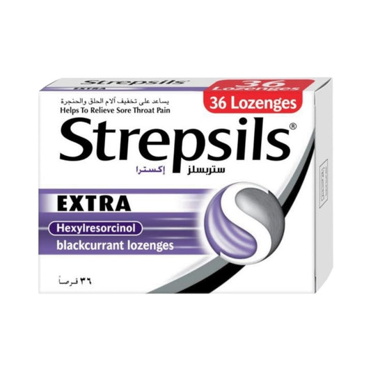 Strepsils Extra Blackcurrant 36 Lozenges