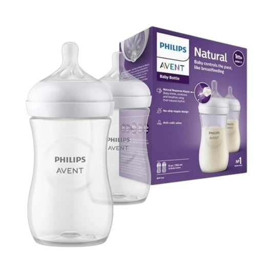 Avent Natural Feeding Bottle 260ml Twin Pack